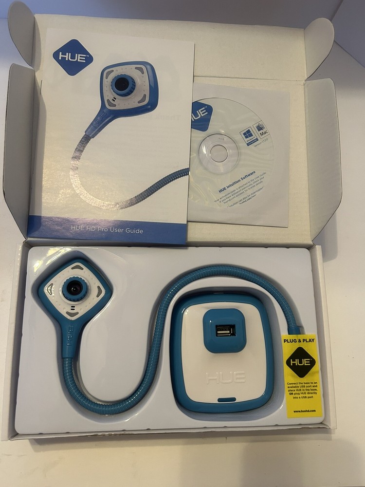 Hue HD Flexible Classroom Document and Video Camera Blue MAC & Windows