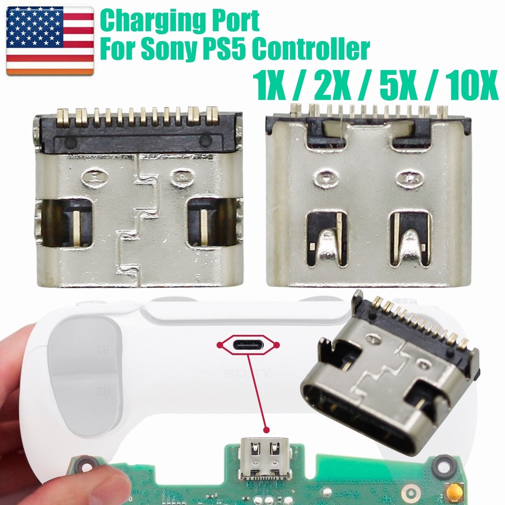 1-10 Type-C USB Charging Port Connector Dock For Sony PlayStation PS5 Controller