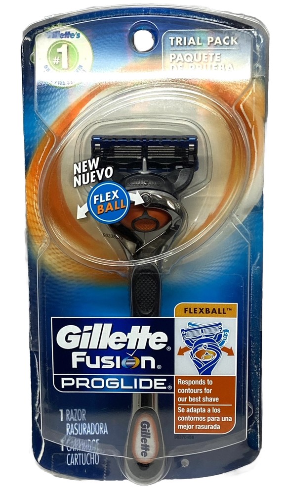 gillette fusion proglide flexball handle & 1 cartridge