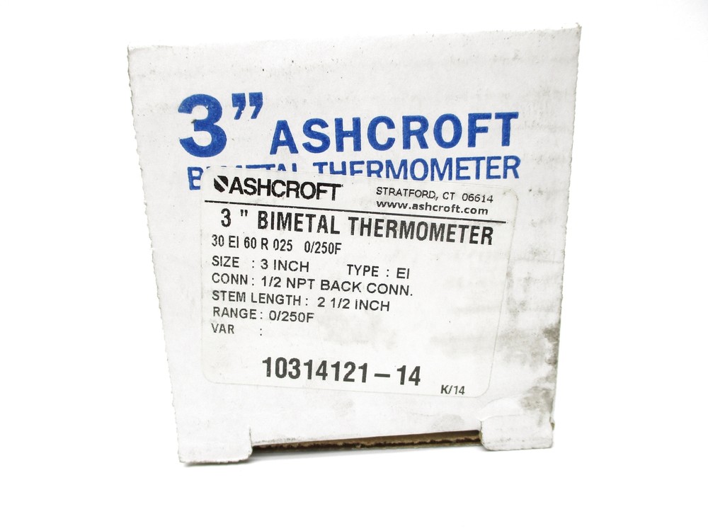 ASHCROFT 30EI60R025-0/250F NSMP