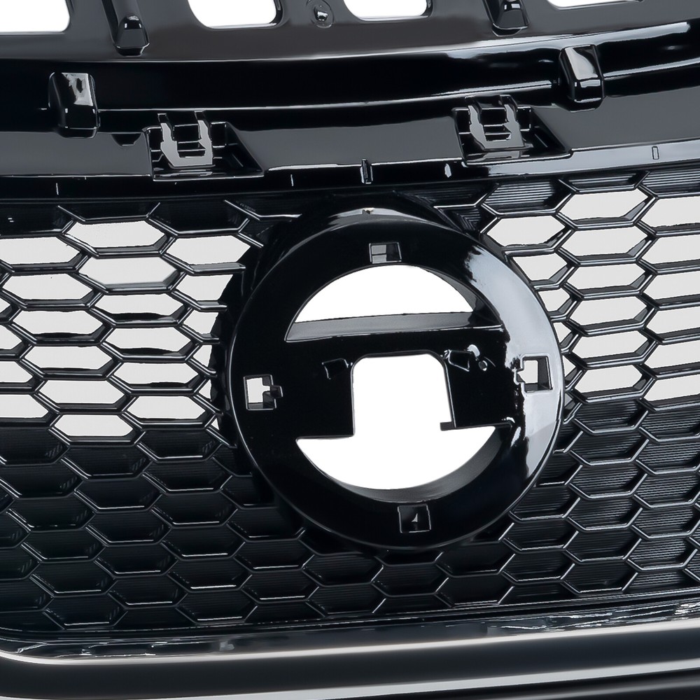 Front Bumper Upper Grille Chrome For 2017 2018 2019 Nissan Versa Note Gloss