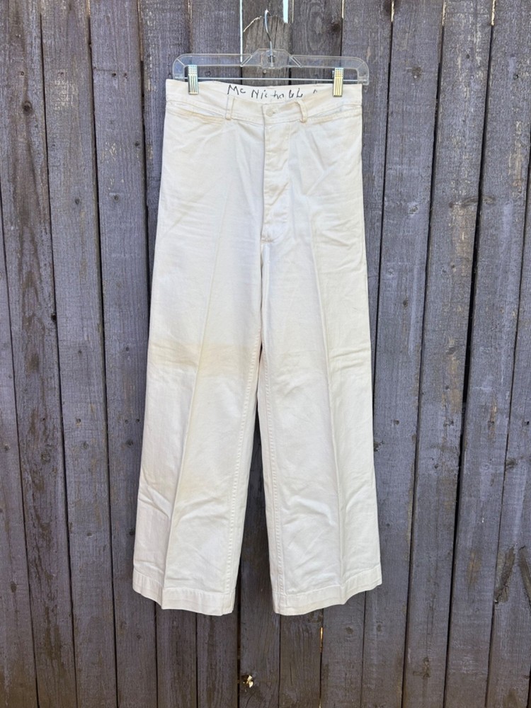 vintage WWII USN navy whites pants