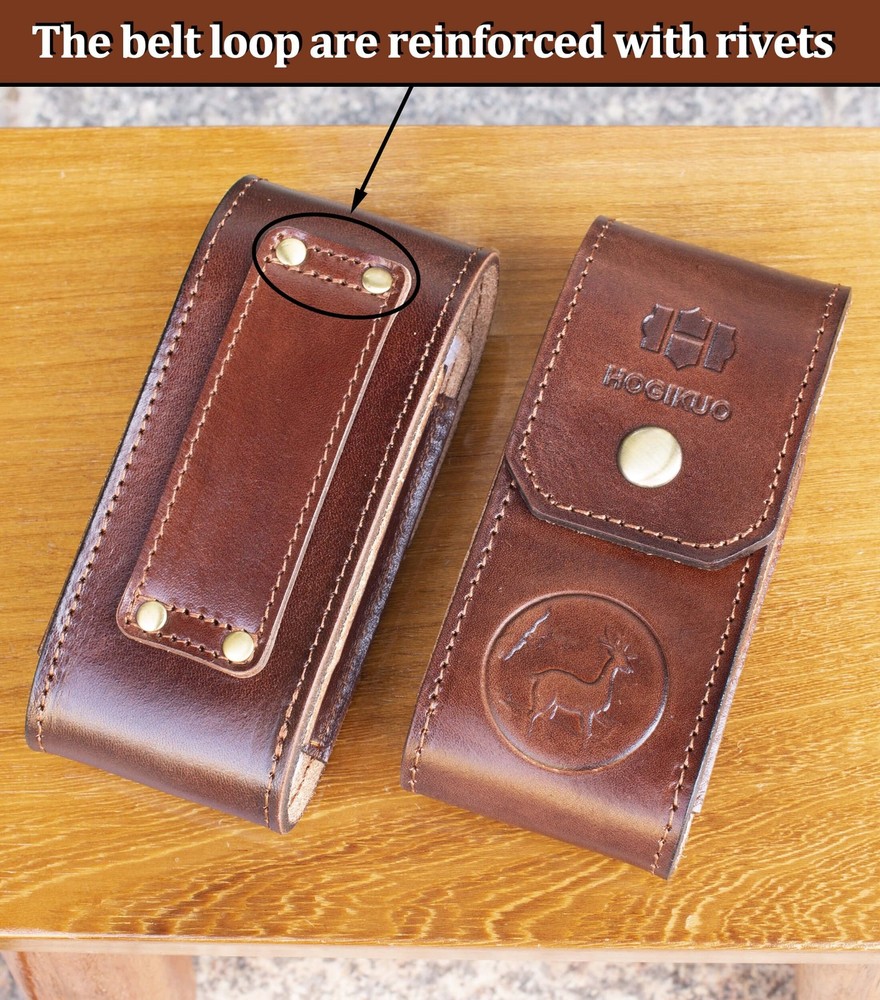 Leather Multitool Sheath，Multi Tool Holster for Leatherman, Gerber, SOG and S...