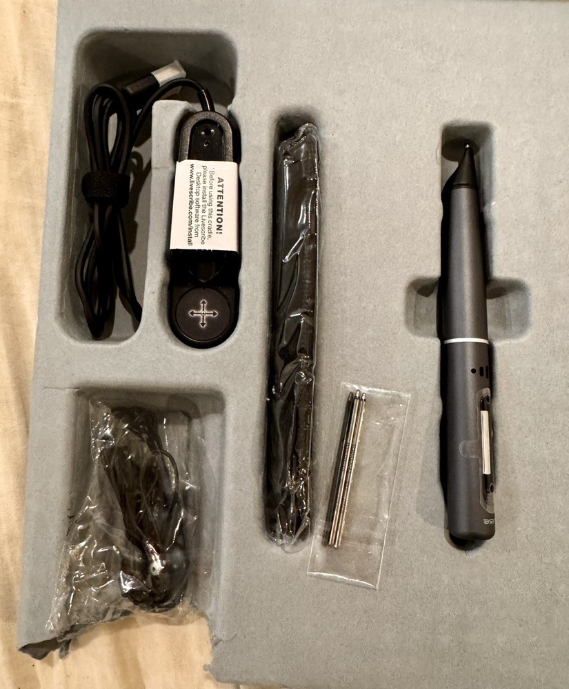 Livescribe Pulse Smart Pen 2 GB Package - Pen, Notebook, Headset etc Open Box