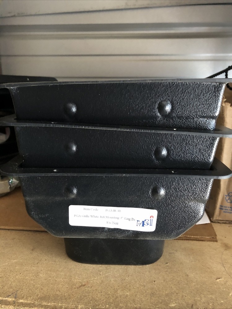 3 Pack Marine MSI Black Frames PGA48-4B 4x8 Mounting 4” Ring