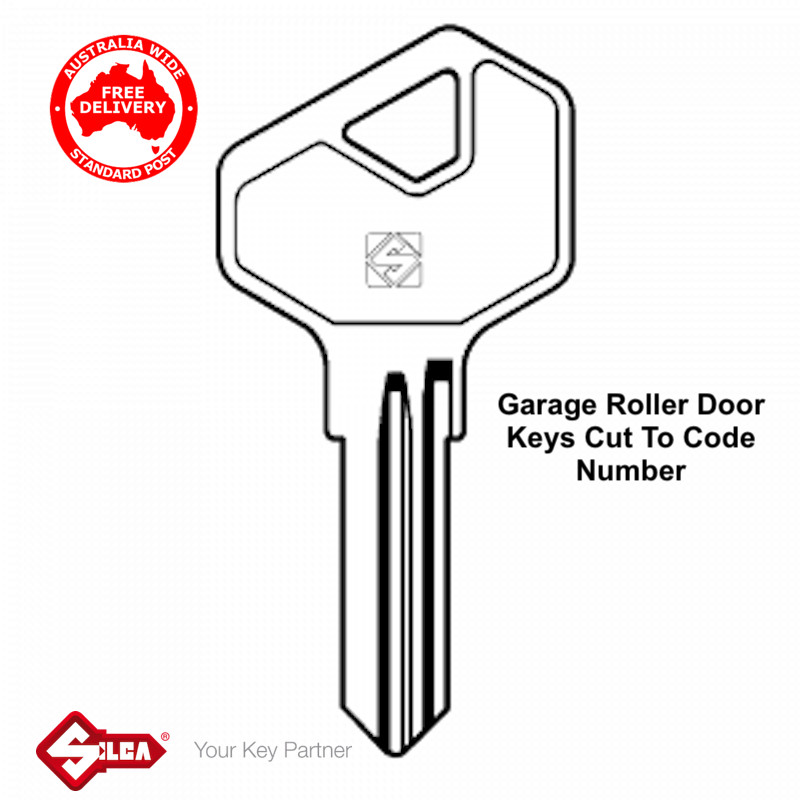 Replacement BnD Garage Roller Door Lock Keys Cut To Code Number Steel Line & B&D