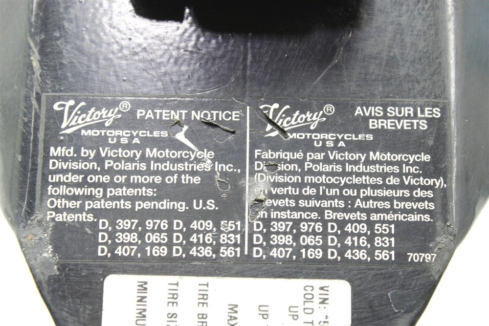 2003 Victory V92 Touring Deluxe Rear Subframe Mount Bracket