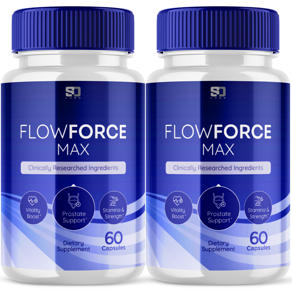 (2 Pack) FlowForce Max, Flow Force Max Male Vitality Supplement (120 Capsules)