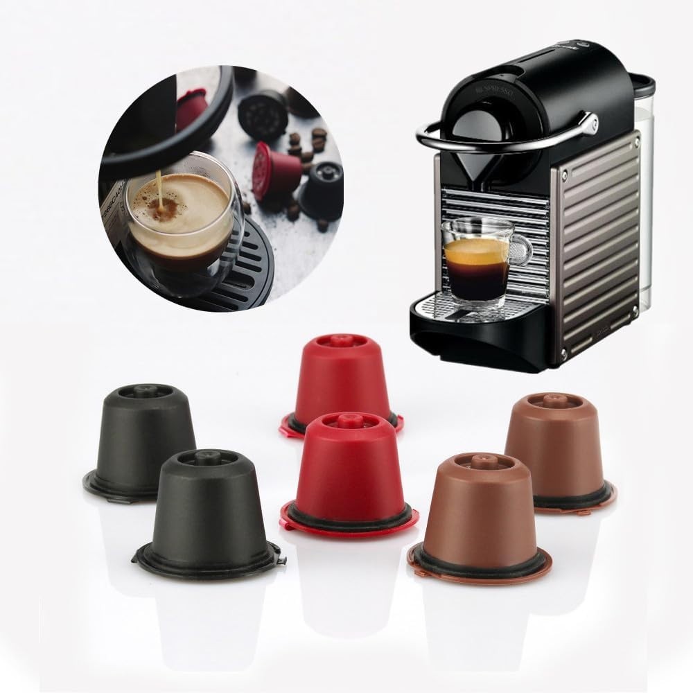 Refillable Coffee Pods Compatible with Nespresso OriginalLine - 6 Count