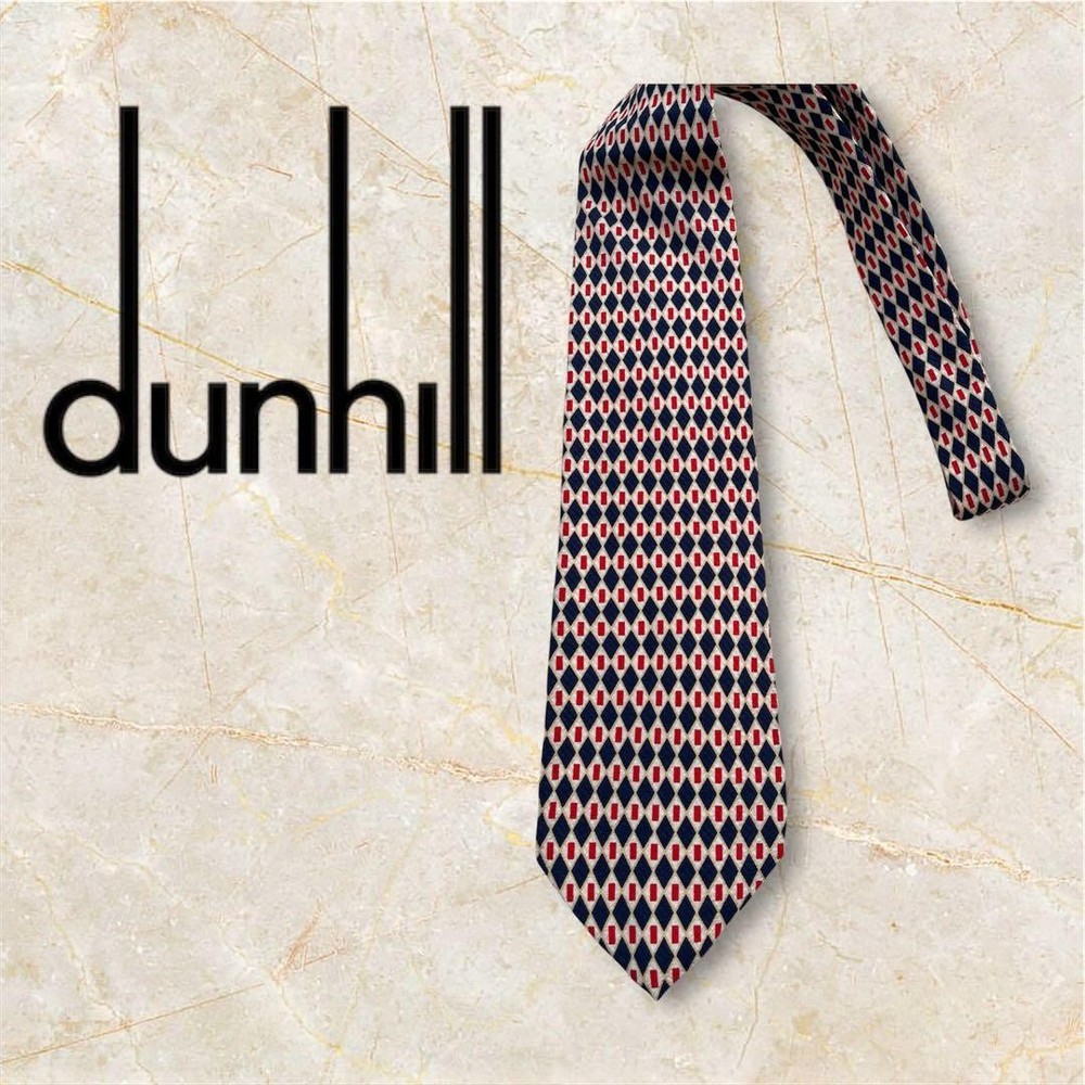 dunhill geometric pattern tie