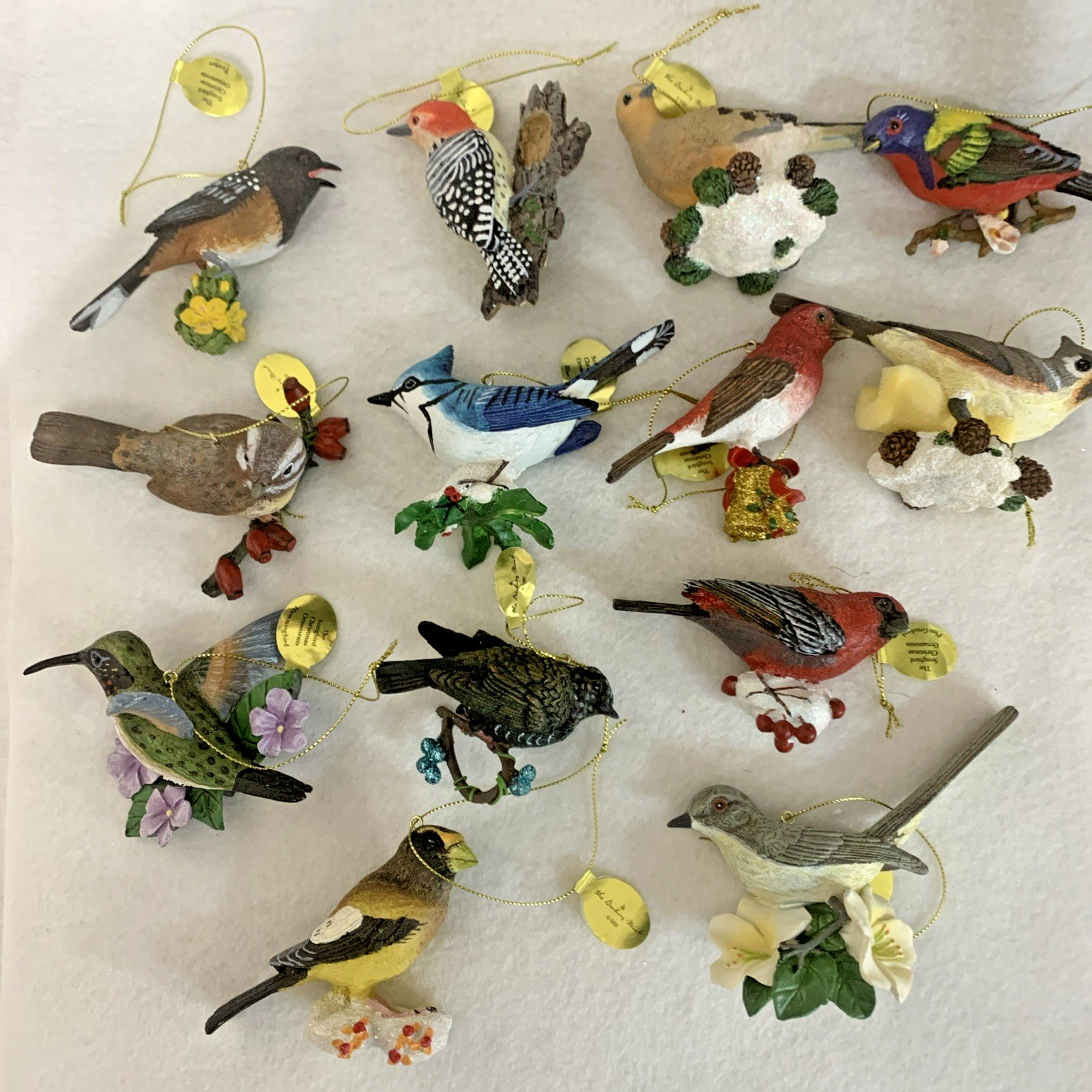 Danbury Mint~ Songbird Christmas Ornaments~Information Card~CHOICE