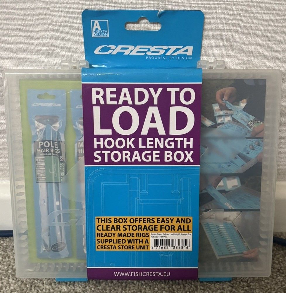 Cresta Ready To Load Hook Length Storage Box with store unit.