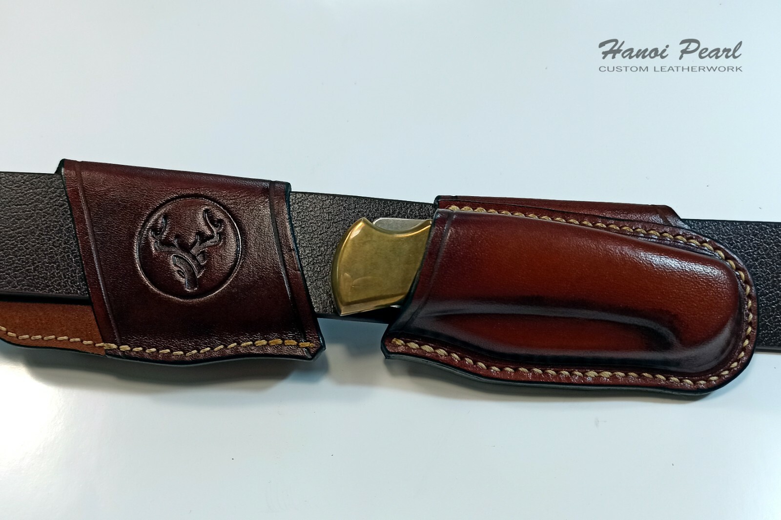 Buck 112 Ranger Sheath | Custom Cross Draw Scout Carry Leather Sheath