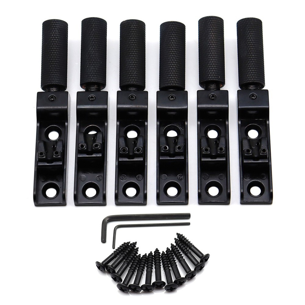 6 String Single String Headless Bass Bridge Headless Individual Bridges Black