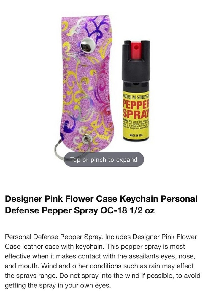 Pepper Spray Maximum Strength Colorful Glitter