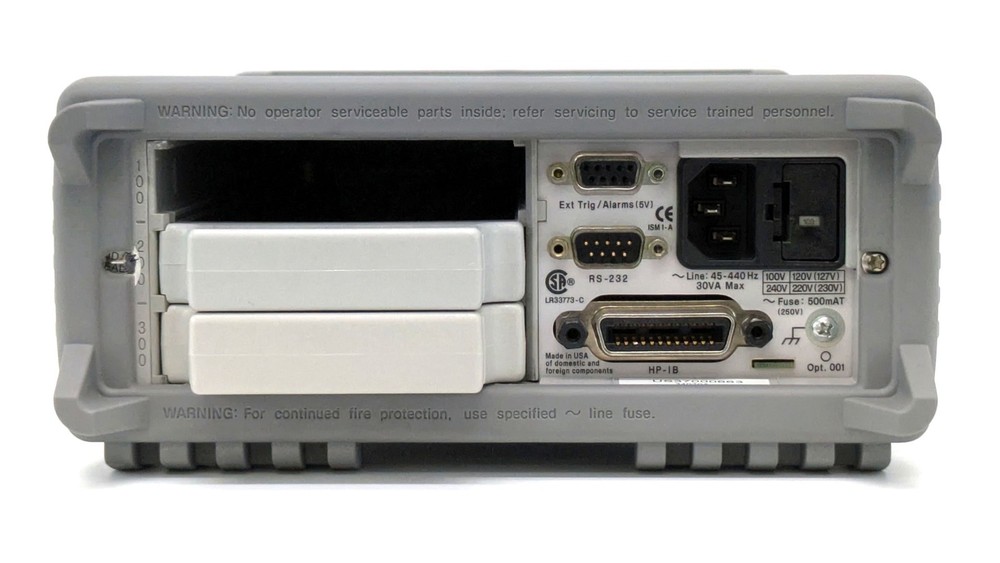 34970A [Calibration Certificate] Data Logger Switch Unit Keysight S/N:US37000663