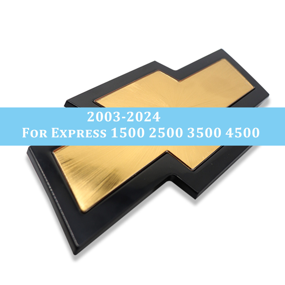 Front Grille Bowtie Emblem Trim for Express 1500 2500 3500 4500 Gold Black