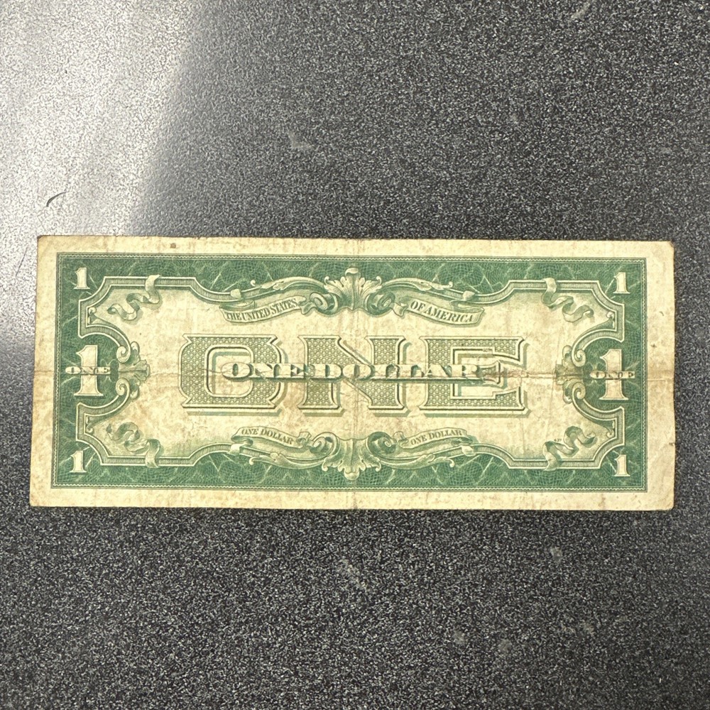 1928 A Funny Back $1 Silver Certificate Blue Seal