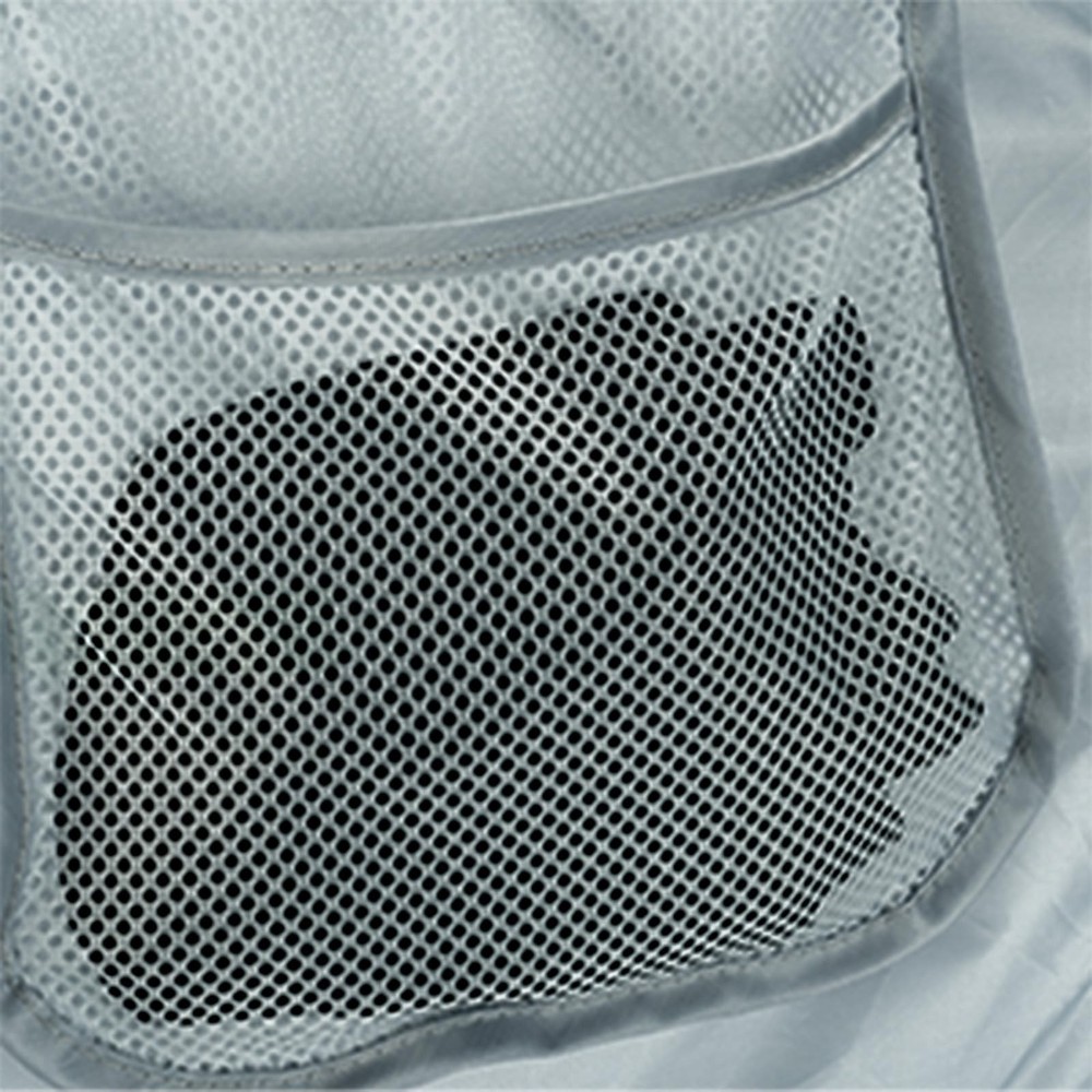 4Pcs Beige Canvas Laundry Hamper, Foldable Pop-up Mesh Basket, Large Capacity...