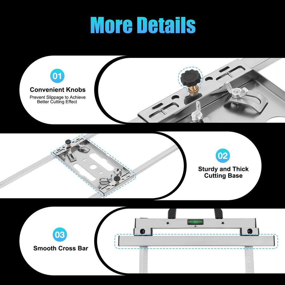 Circular Saw Guide Tool Track Rail Woodworking Edge Positioning Cutting Tool