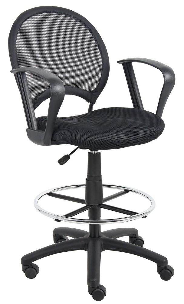 Boss Mesh Drafting Stool W/ Loop Arms MODEL # B16217