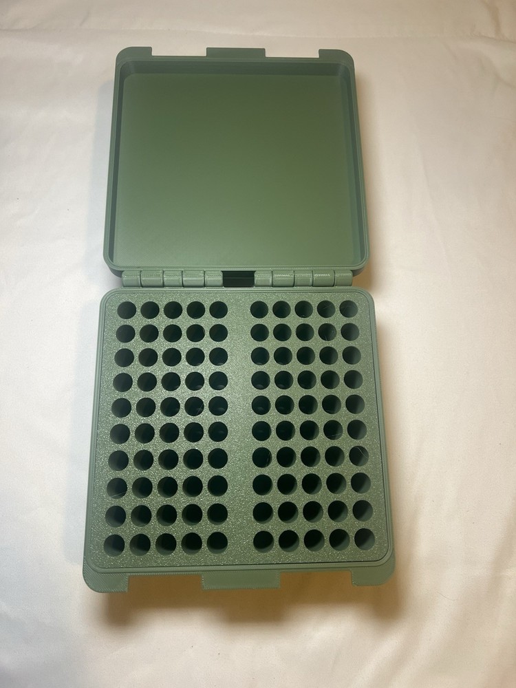556 Ammo Box Snap Lock 100 rd Large 3D Printed Storage Olive Green