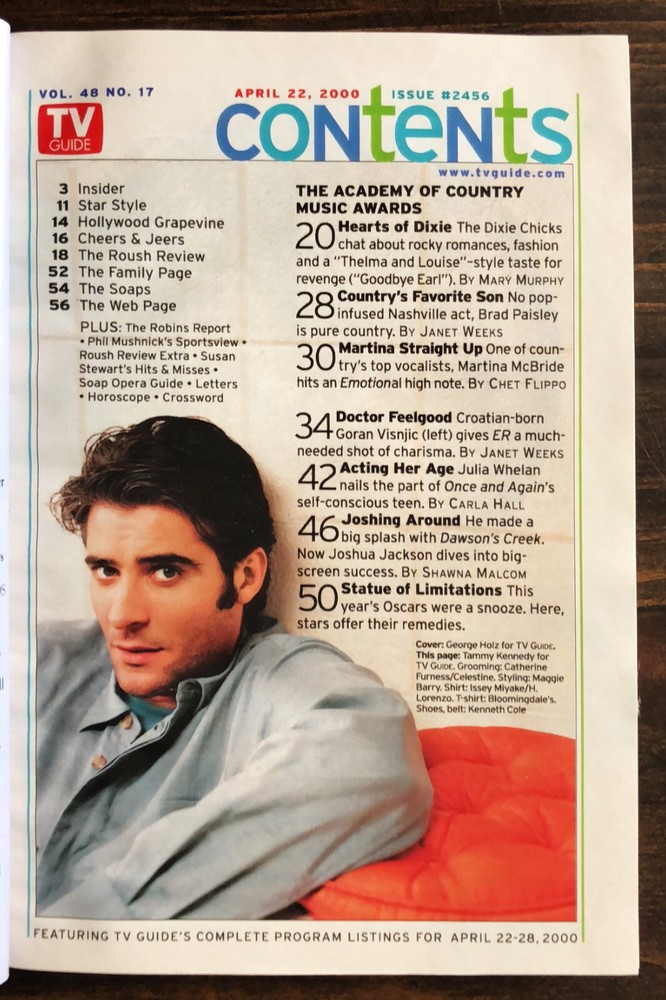 TV Guide April 22-28 2000 Dixie Chicks
