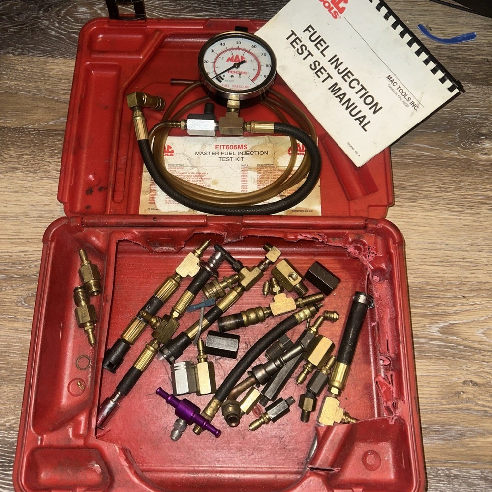 MAC Tools Fuel Injection Test Gauge Kit Set FIT606MS with Case - Snap On