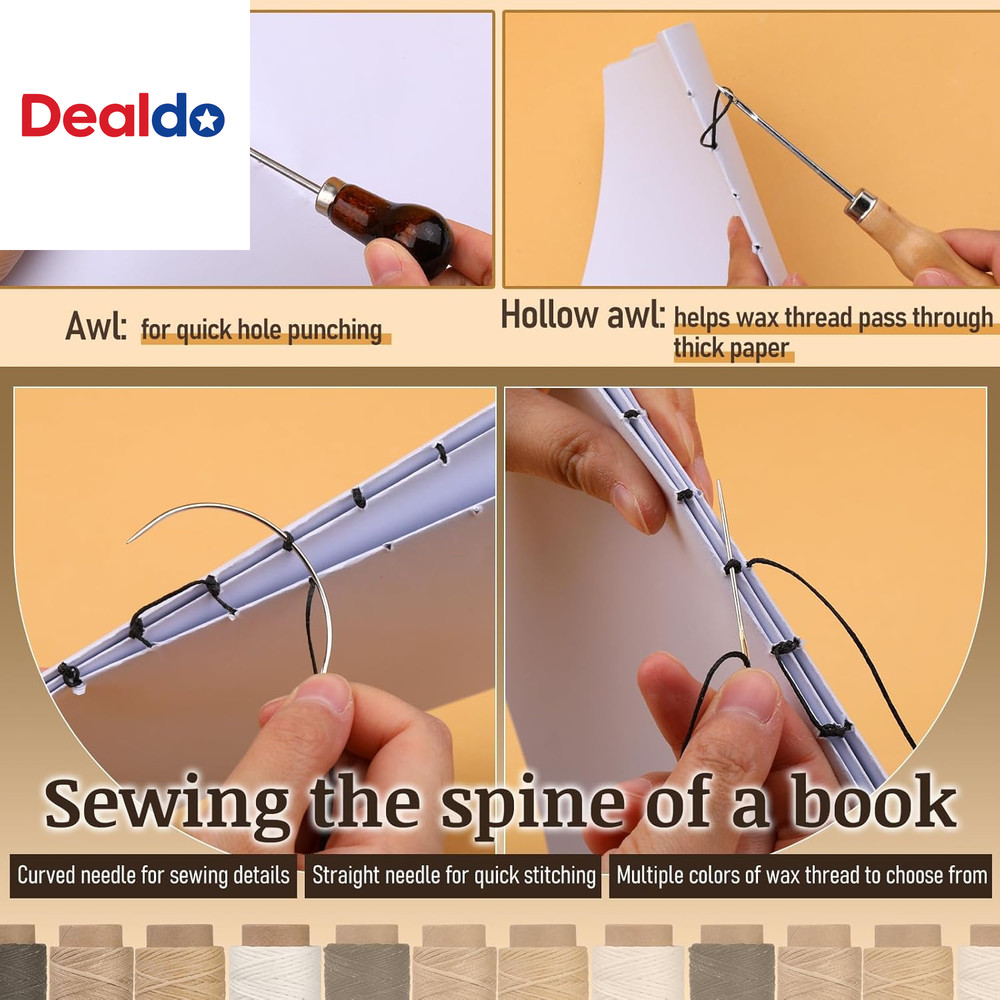 41 Pcs Book Binding Kits 3 Pcs Bone Folder Paper Creaser Paper Folding Tool Book