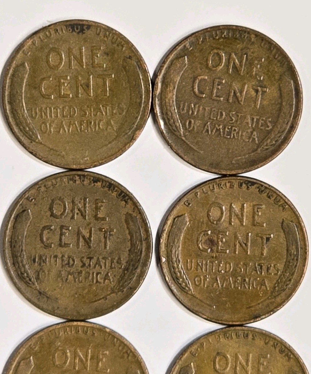 13230394208 SET OF 8 WHEAT PENNIES LINCOLN CENT COINS 1930-1939 PLAIN 86+ YZ OLD