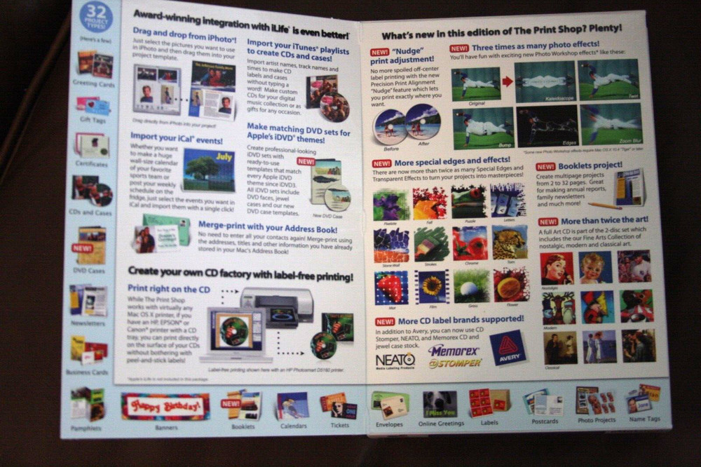 Broderbund - The Print Shop for Mac Version 2 Software Mackiev Mac OS