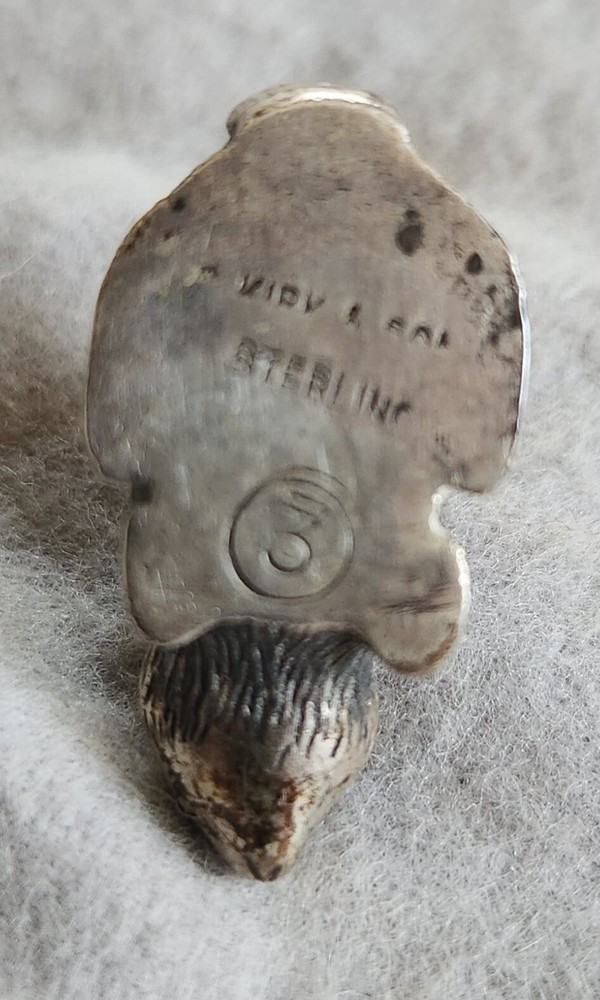 KIRK & SON Solid Cast Sterling Silver Miniature "Hare Raiser" Bunny with Bale