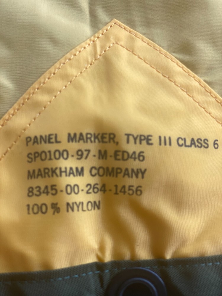 PANEL MARKER, TYPE III, CLASS 6 - NSN# 8345-00-264-1456