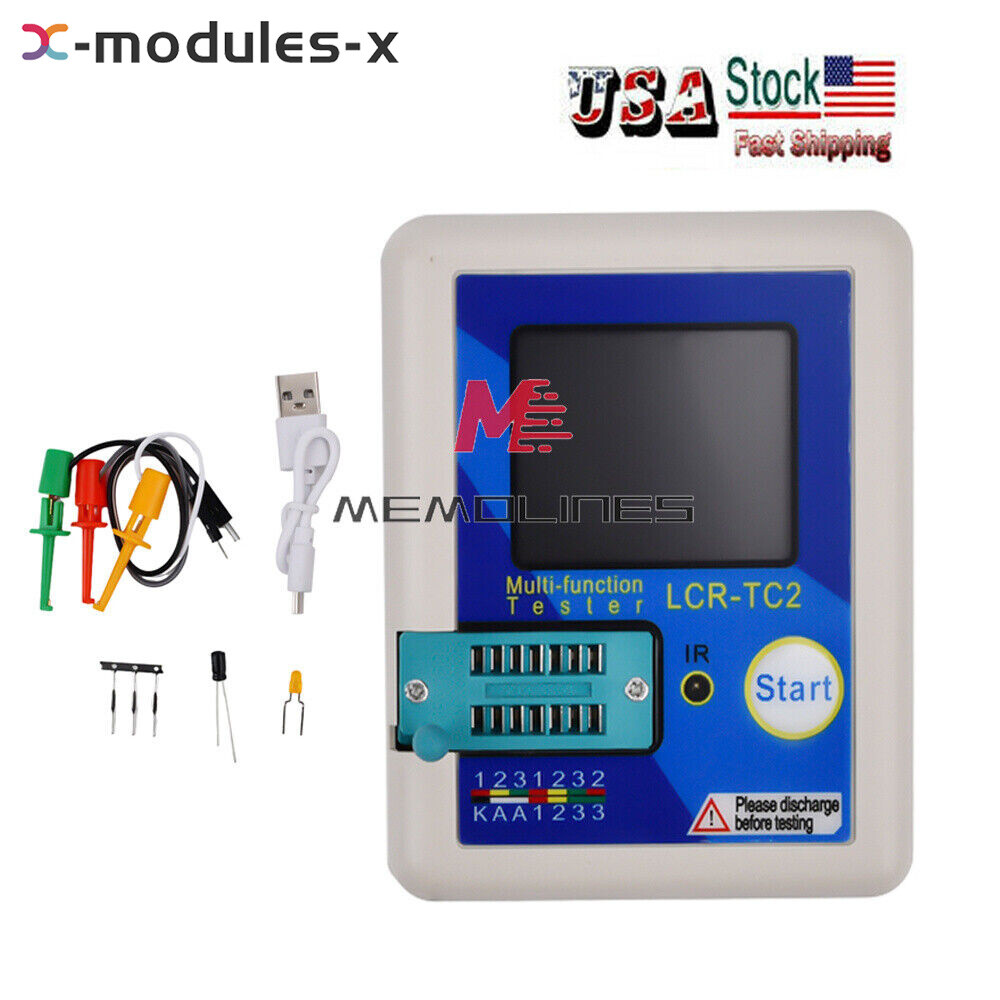 Upgraded LCR-TC2 Transistor Tester TFT Diode Triode Capacitance Meter ESR Kits