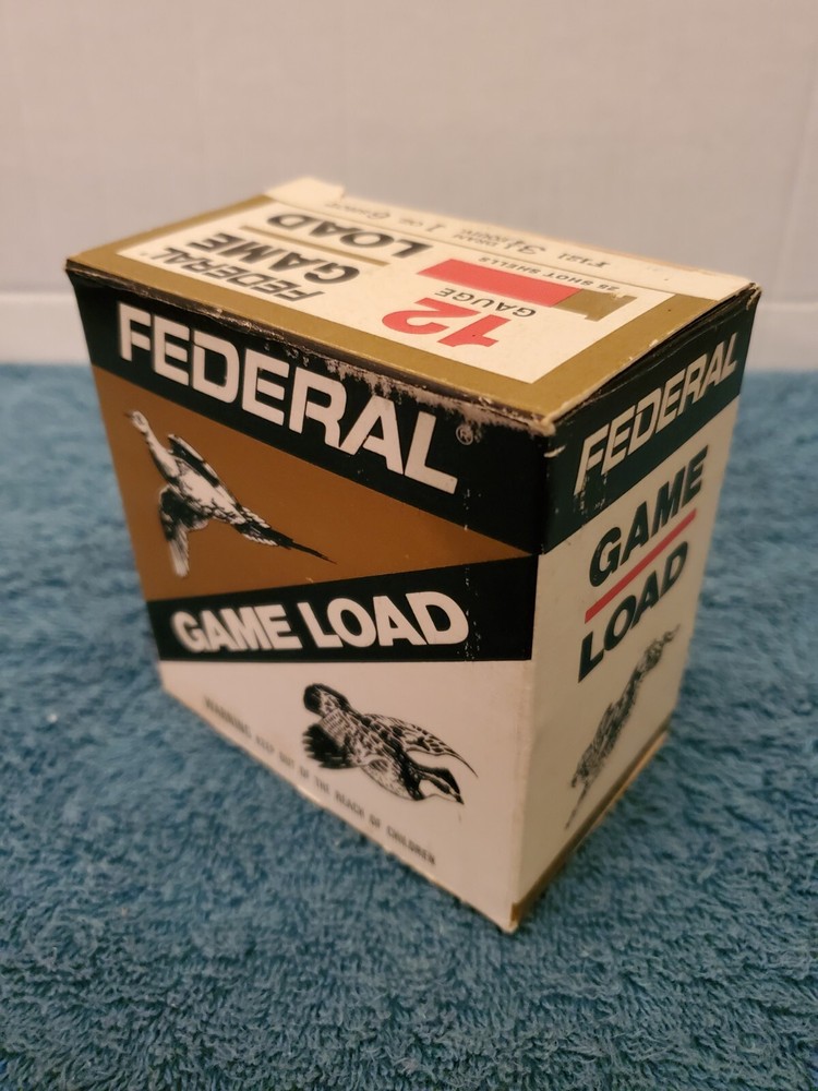 VTG FEDERAL GAME LOAD 12 GAUGE SHELL EMPTY BOX - PRE OWNED