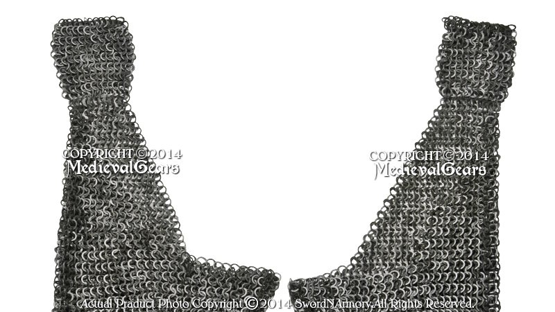 Functional Medieval Chainmail Legging Pair Flat Ring Wedge Riveted Alt SCA LARP