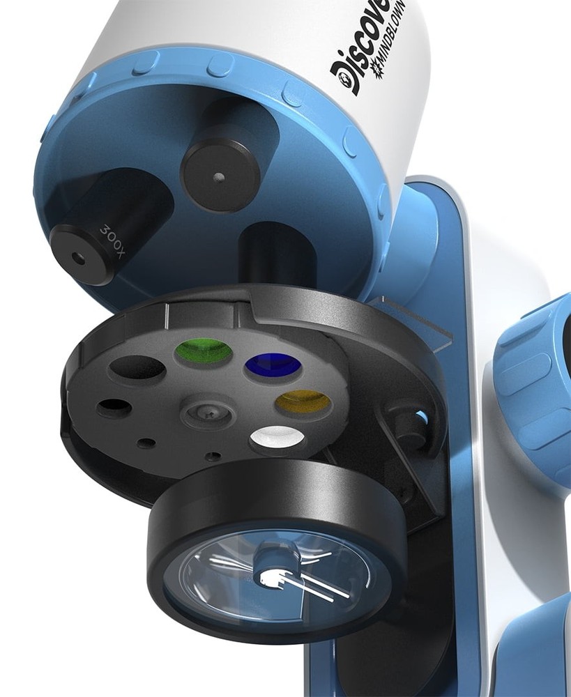 Discovery #MINDBLOWN 1200X, 600X, 300X Microscope, 41-Piece Experiment Lab Set