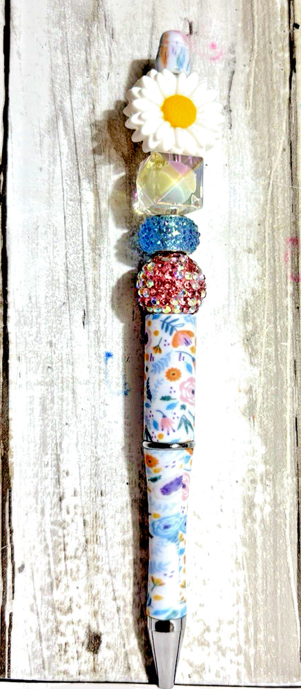 6 Handcrafted FANCY Beaded Pens-