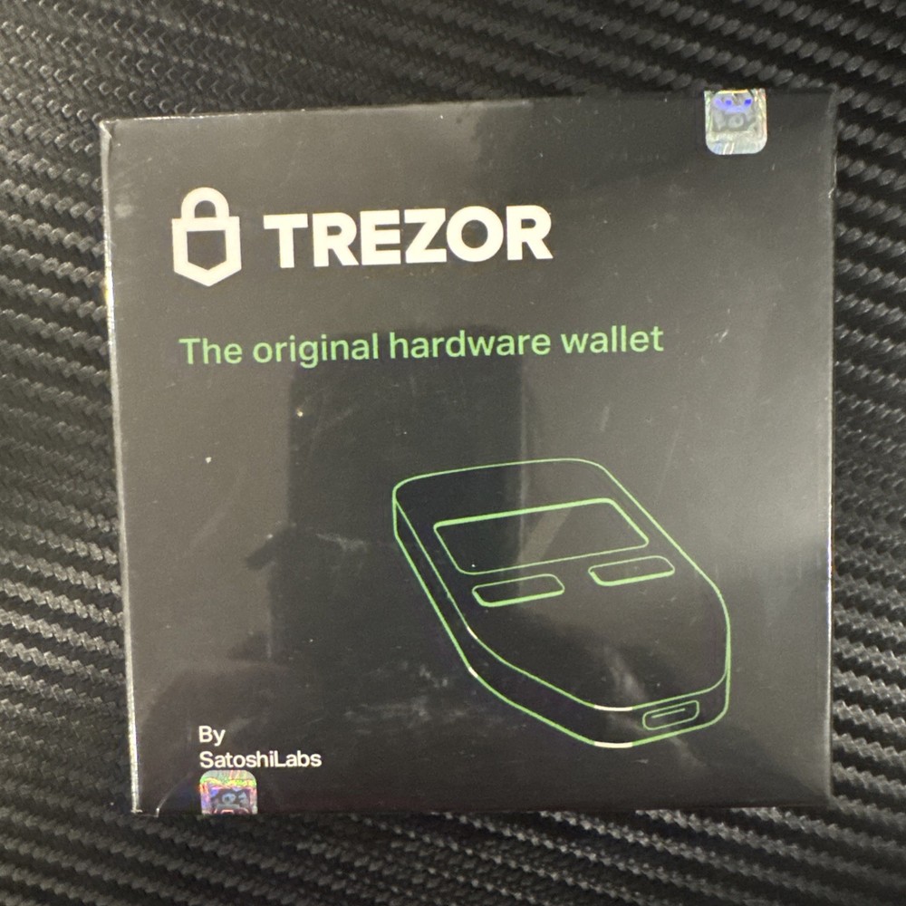 Trezor - Model One - Crypto Hardware Wallet - Black SEALED NEW