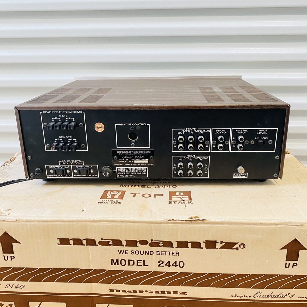 Marantz Model 2440 Adapter Quadradial 4 Amplifier Original Box - Mint Condition