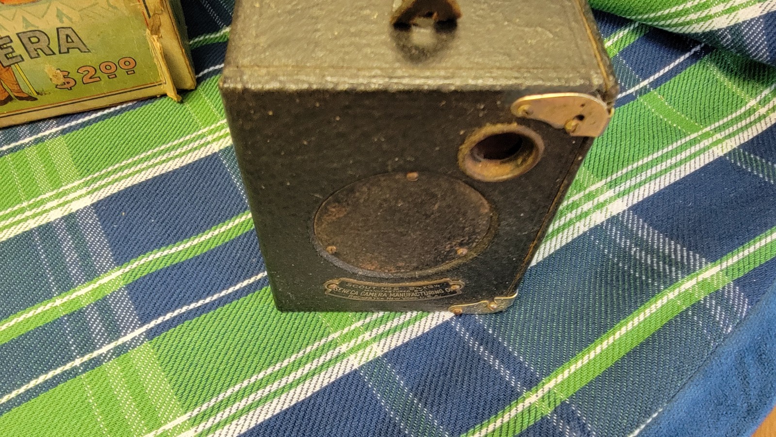 Vintage Seneca No. 2 Scout Camera in Original Box And Manual