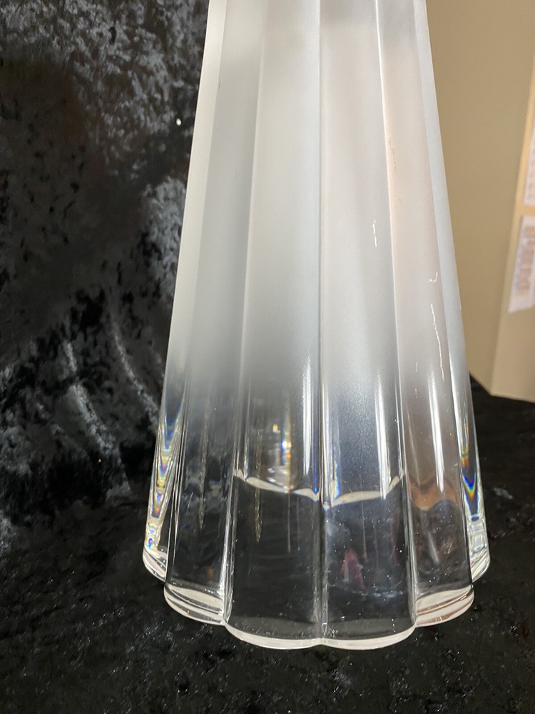 Crystal & Frosted Vase