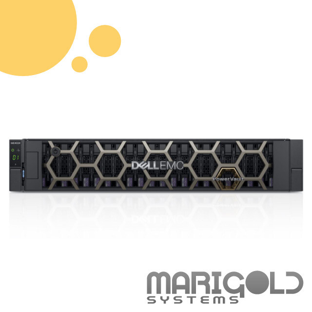 Dell PowerVault ME4024 2U Rack Storage Array - 2x 10GbE Base-T Controllers Rails