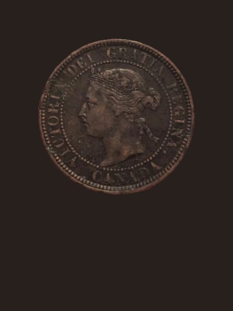 1884 Canada One Cent Bronze Coin - XF (Extra Fine) condition