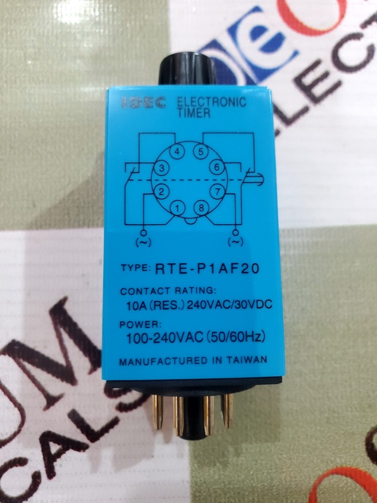 IDEC RTE-P1AF20 ELECTRONIC TIMER VOLTAGE 100-240VAC FAST SHIPPING