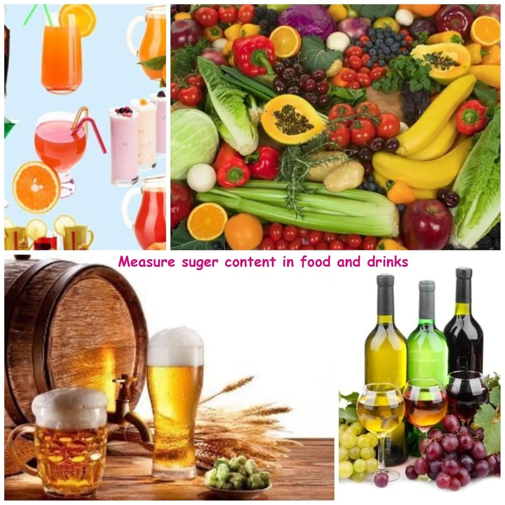 Accurate Brix Refractometer with Automatic Temp Compensation for Fermentation