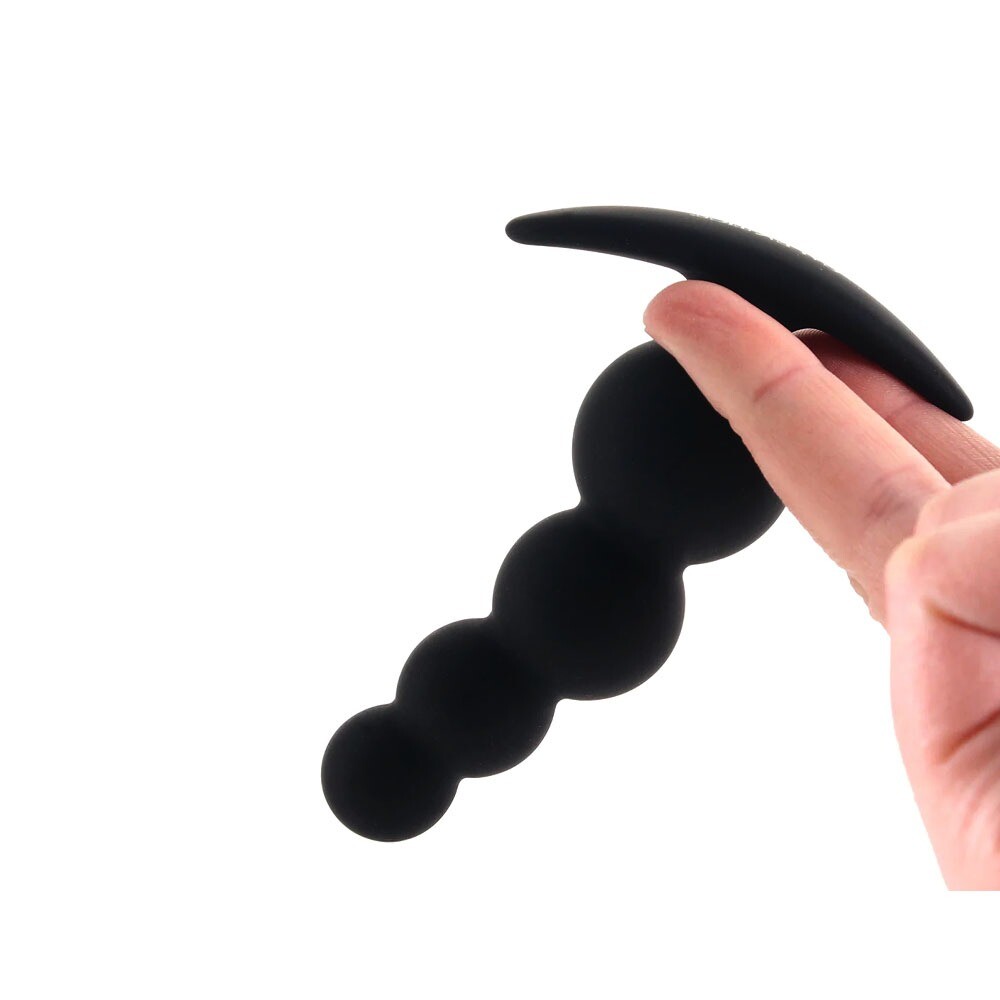 Slim Wearable Boundless Beaded Anal Butt Plug Beads Prostate Massager Probe