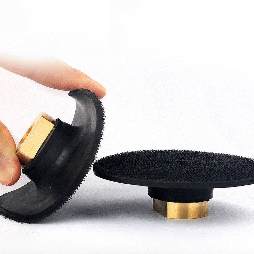 Rubber Backing Pad 3.5" Extra Flexible Backer Pad Hook Loop Backer 5/8" 11