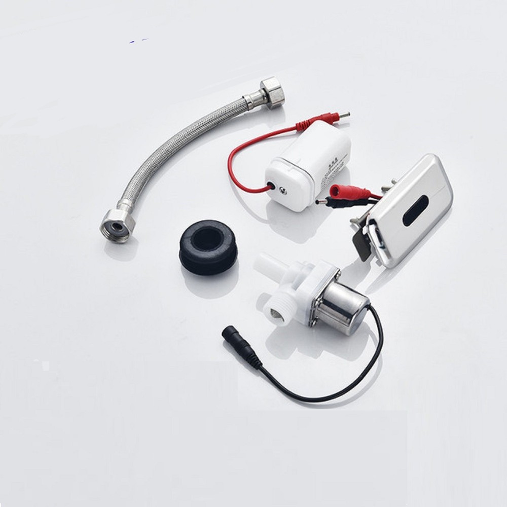Automatic Ceramic Integrated Standing Urinals Sensor Flusher Flush Valve Kit h