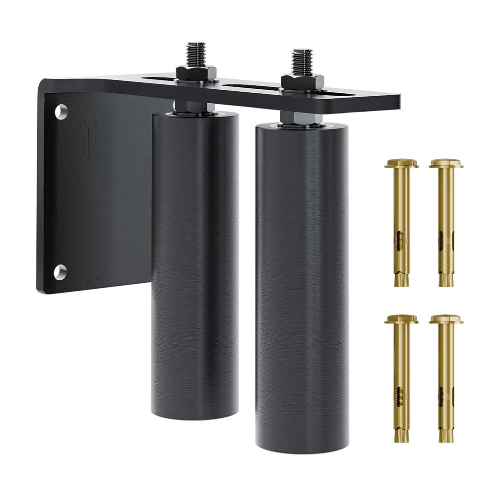 Black Heavy Duty Slide Gate Guide Roller 6" Sliding Gate Roller L Rear Post B...